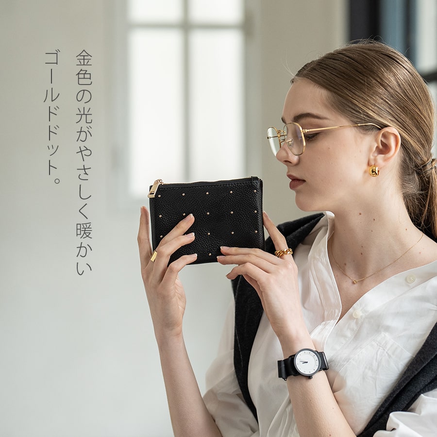 Ops.（オプス） 母の日 ポーチ レディース 大人 本革 牛革 レザー