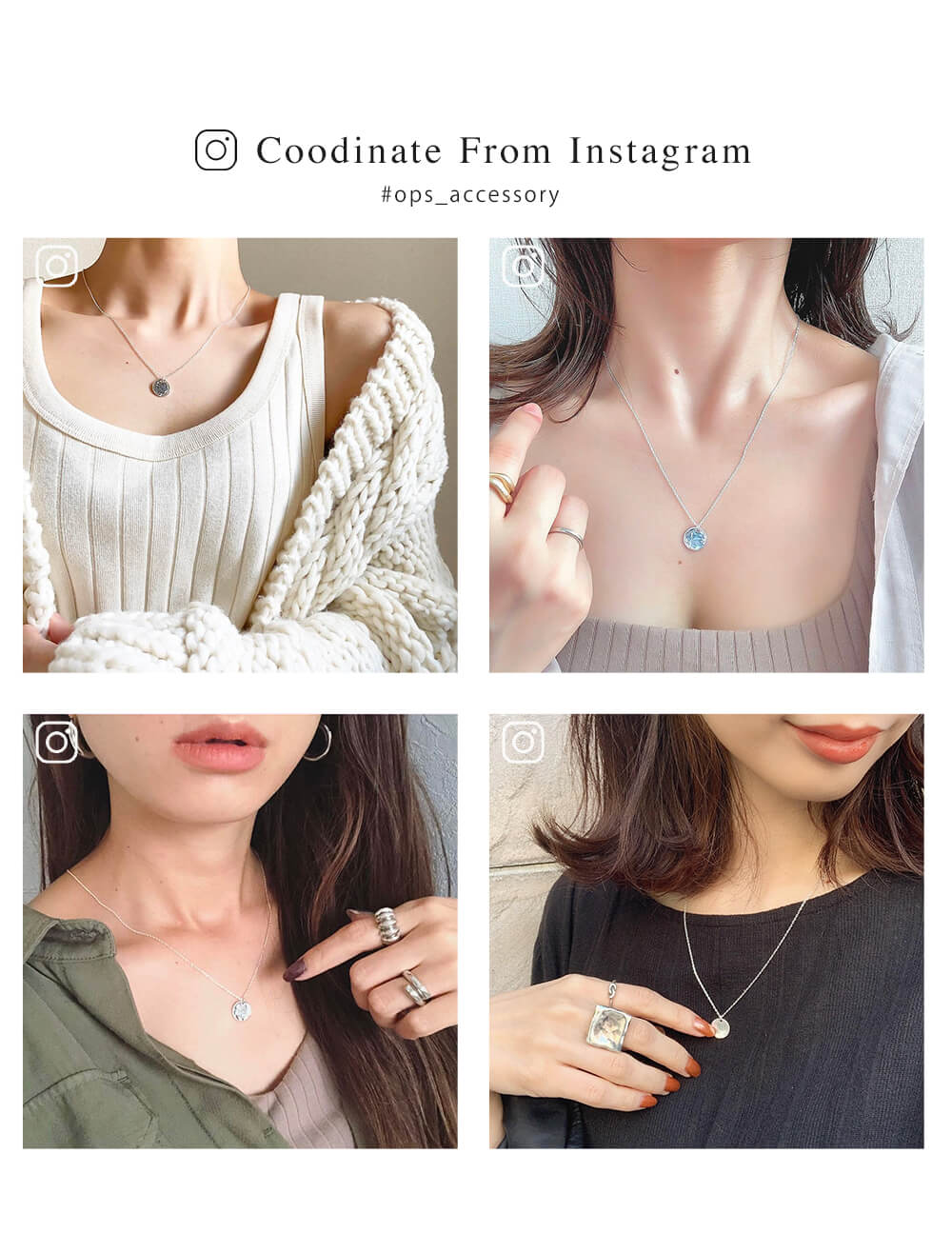 ネックレス コインネックレス 金属アレルギー シルバー925 レディース