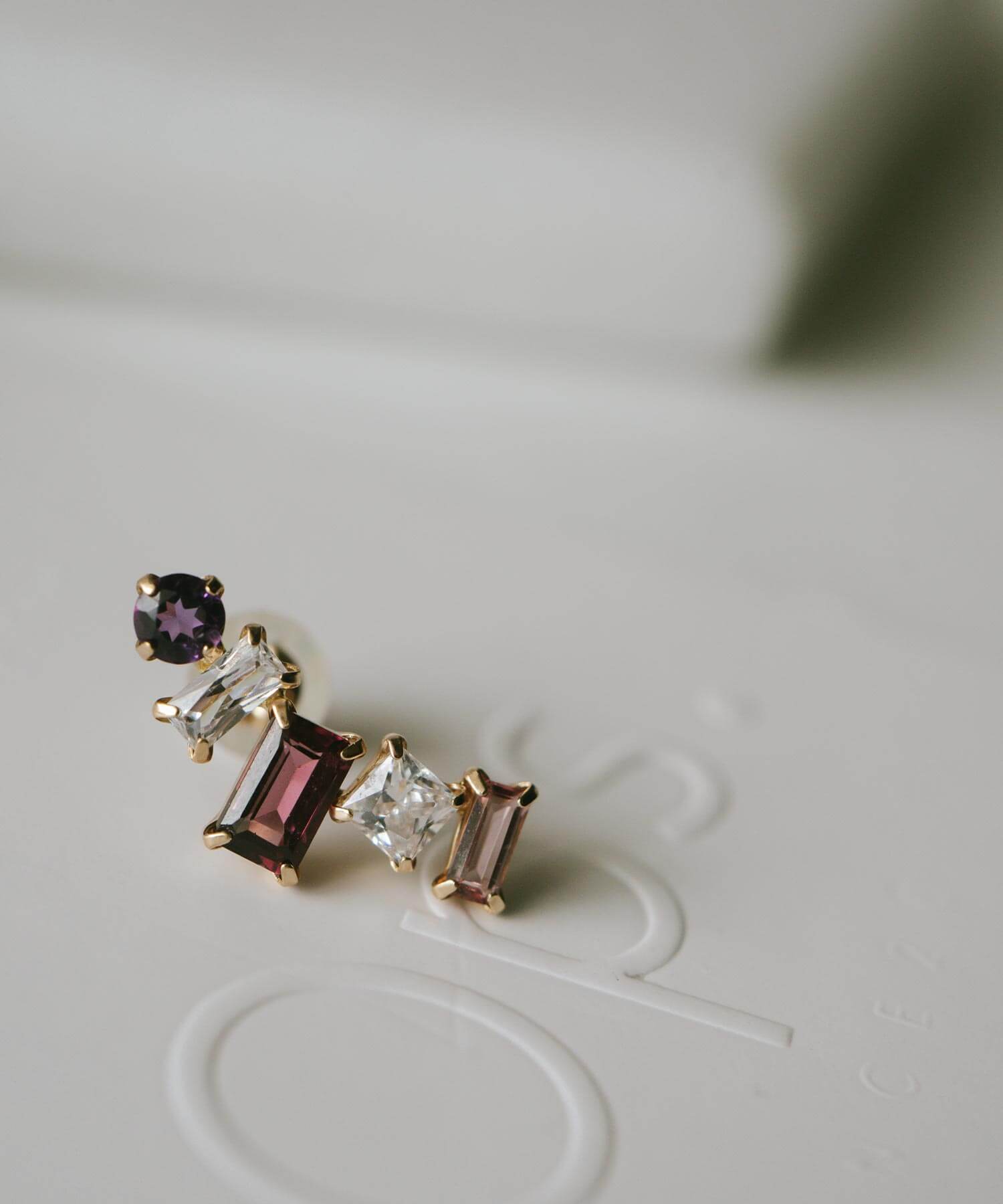 パールとアメジストのピアス | witch:天然石原石のハンドメイド