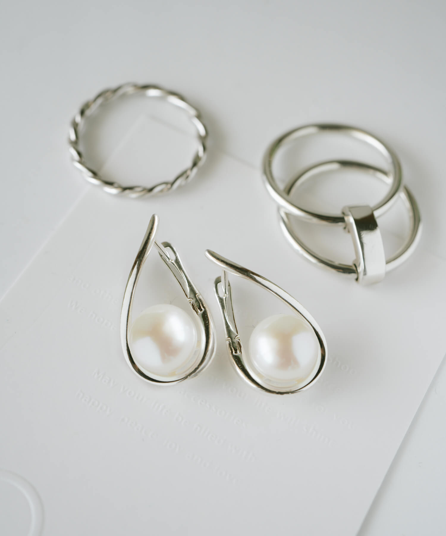 フロワティエドール 眩暈 両耳 2個セット ピアス シルバー 925/18K
