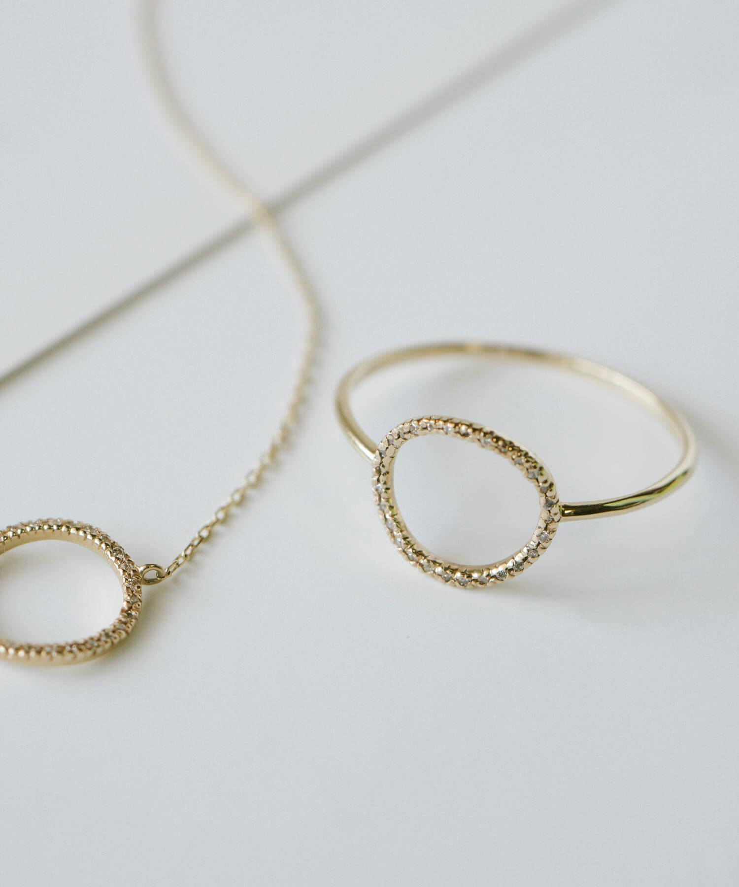 爆買 リング レディース リング ゴールド 10k 【fossole-ring フォッソーレ】 k10 リング 10金 ダイヤモンド リング 50代 スリム 40代 30代 誕生日 プレの画像