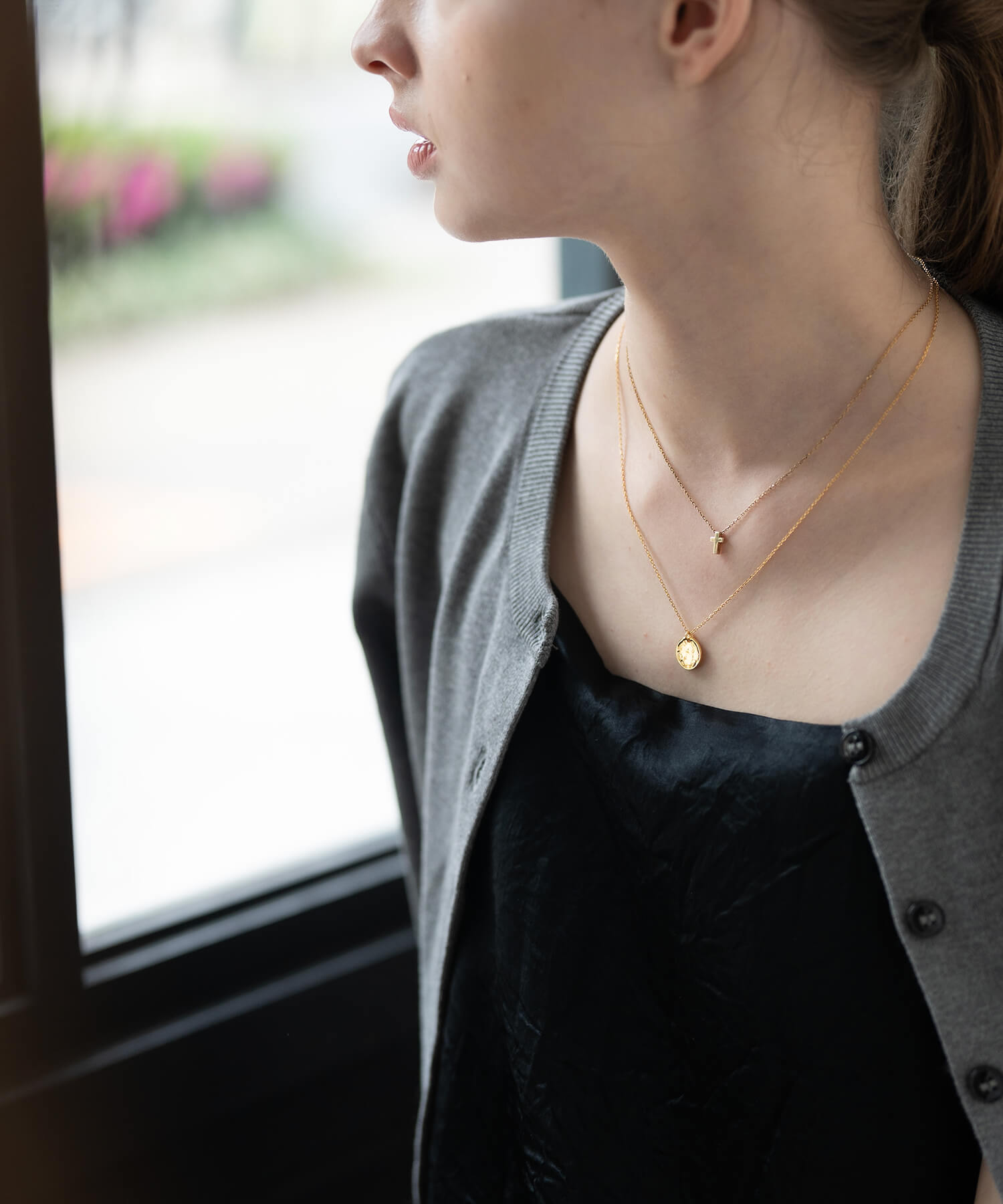 Ops. ネックレス silver925 シルバー925 18金 18k ゴールド