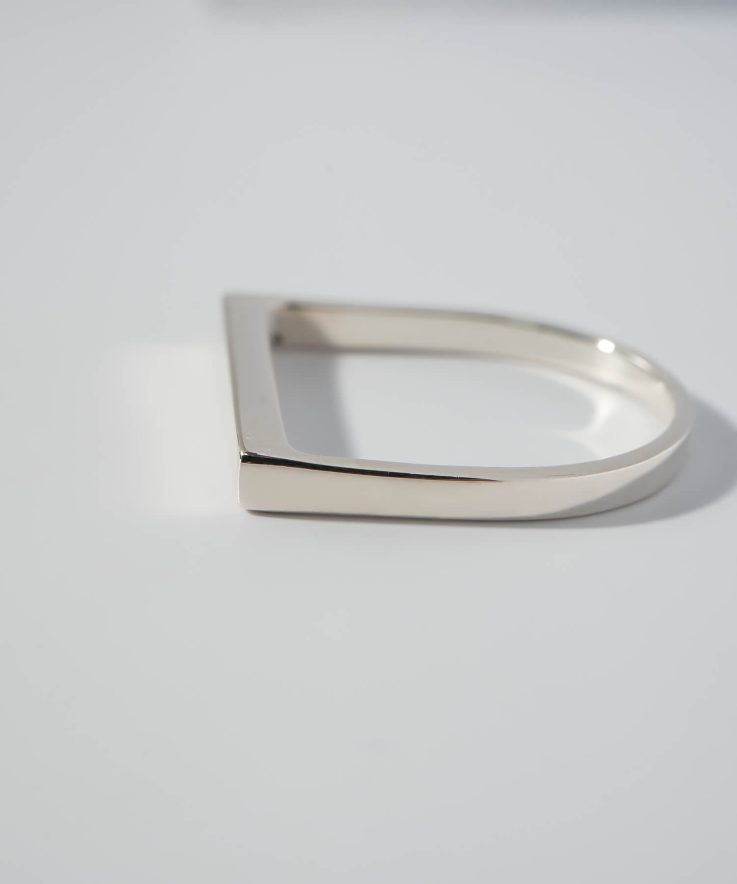 Ops. リング レディース 平打ち 太め silver925 重ね付け 30代
