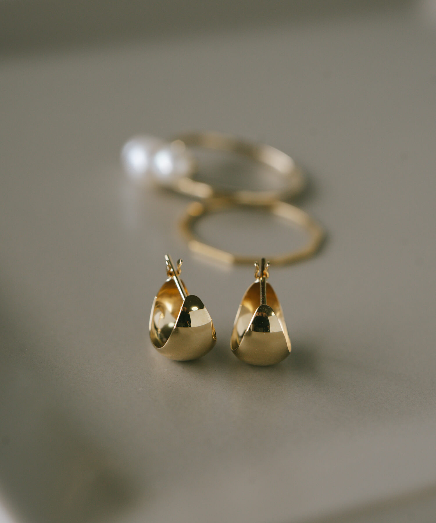Ops.（オプス） ピアス 18k 18金 フープ フープピアス シンプル