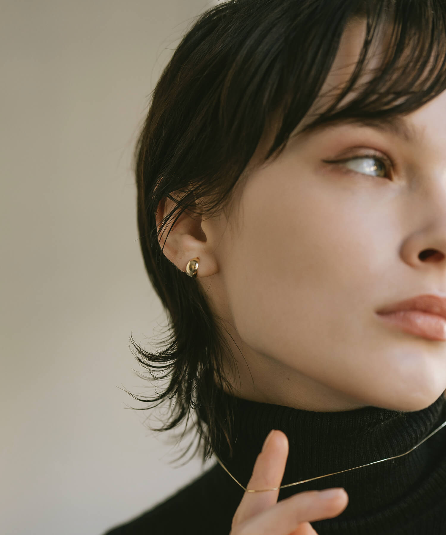 Ops.（オプス） ピアス 18k 18金 フープ フープピアス シンプル