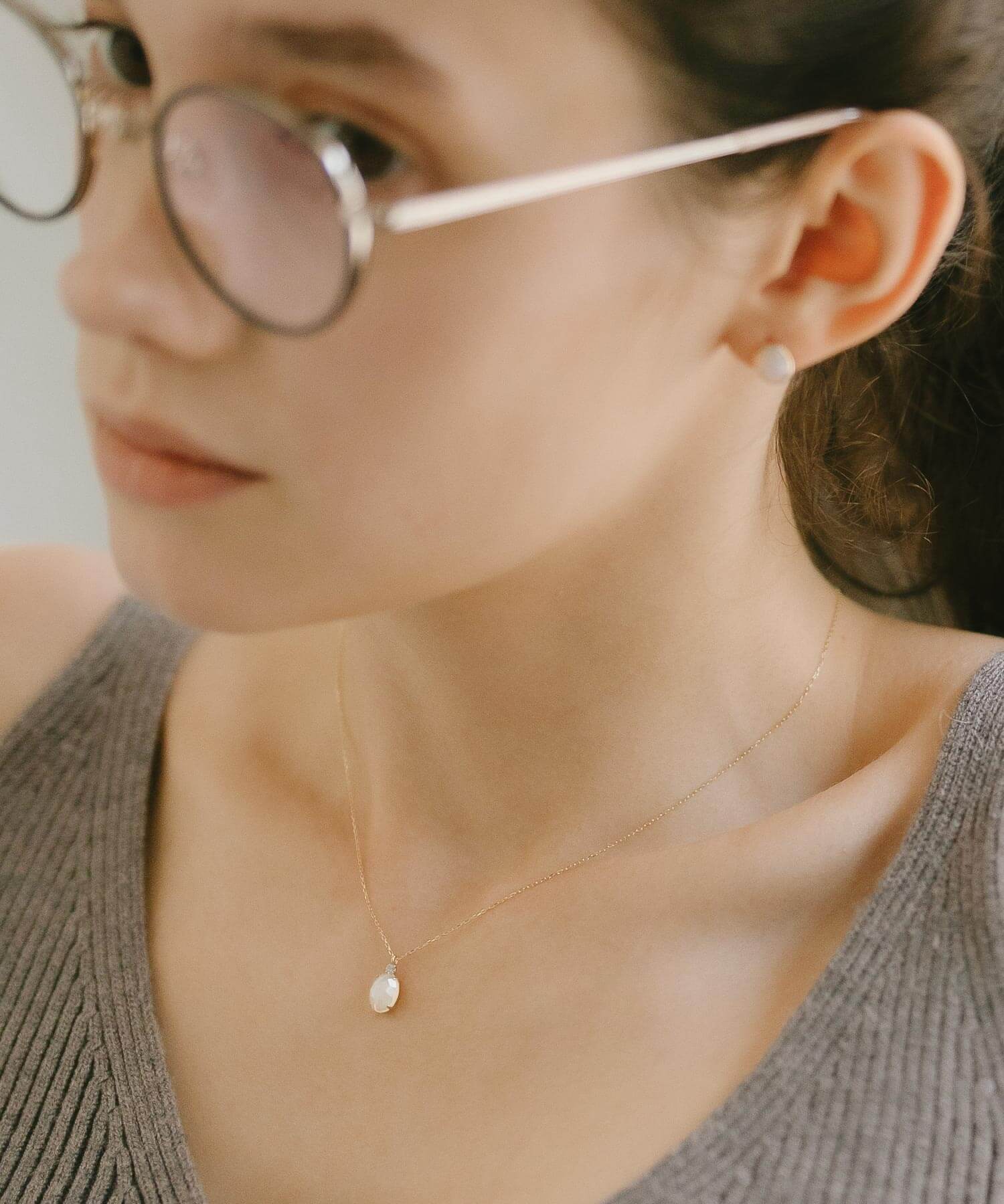 Ops.（オプス） ネックレス レディース オパール 天然石 ブルー