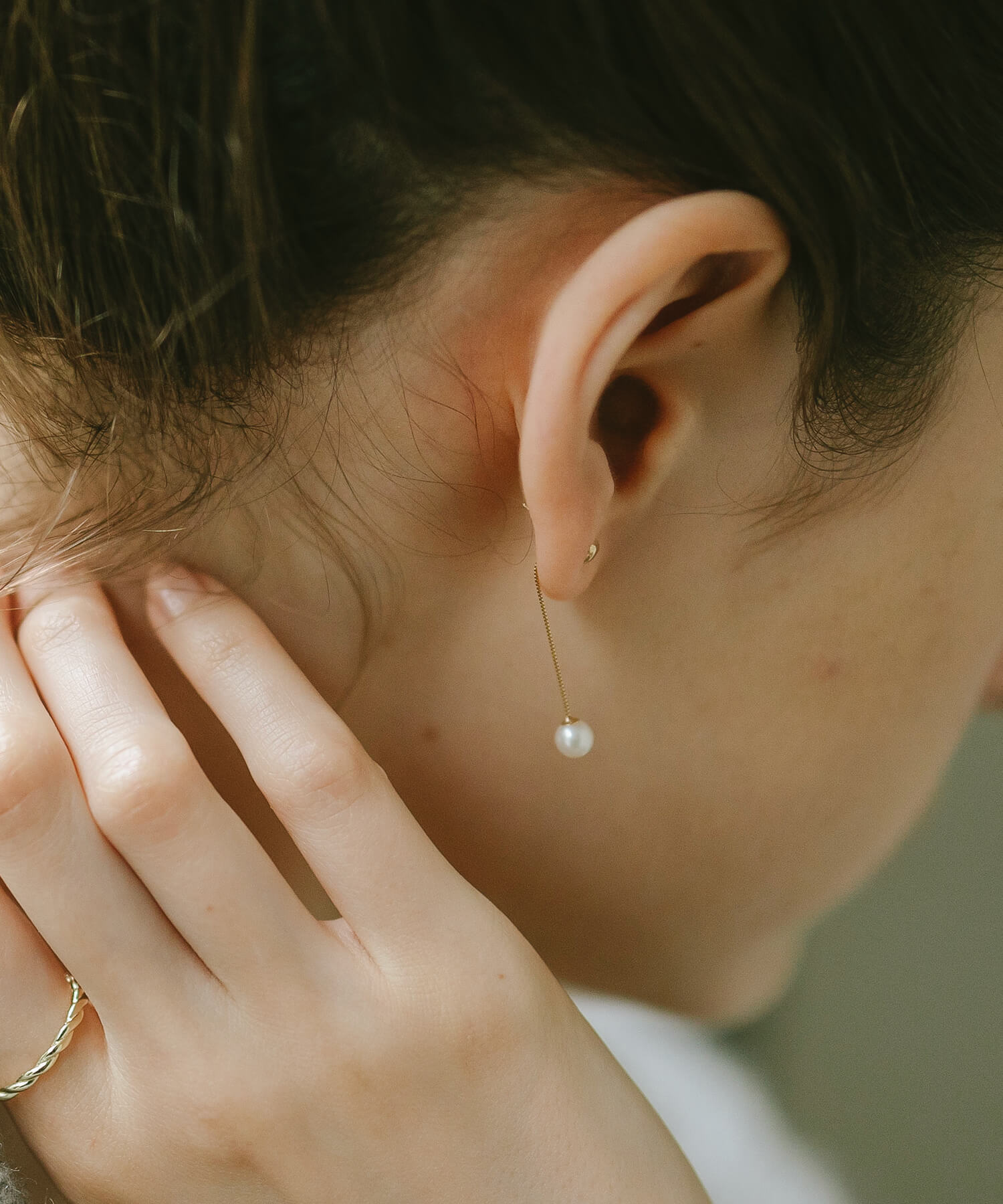 Ops.（オプス） 爆買 ピアス レディース K10 淡水パール 真珠 ピアス