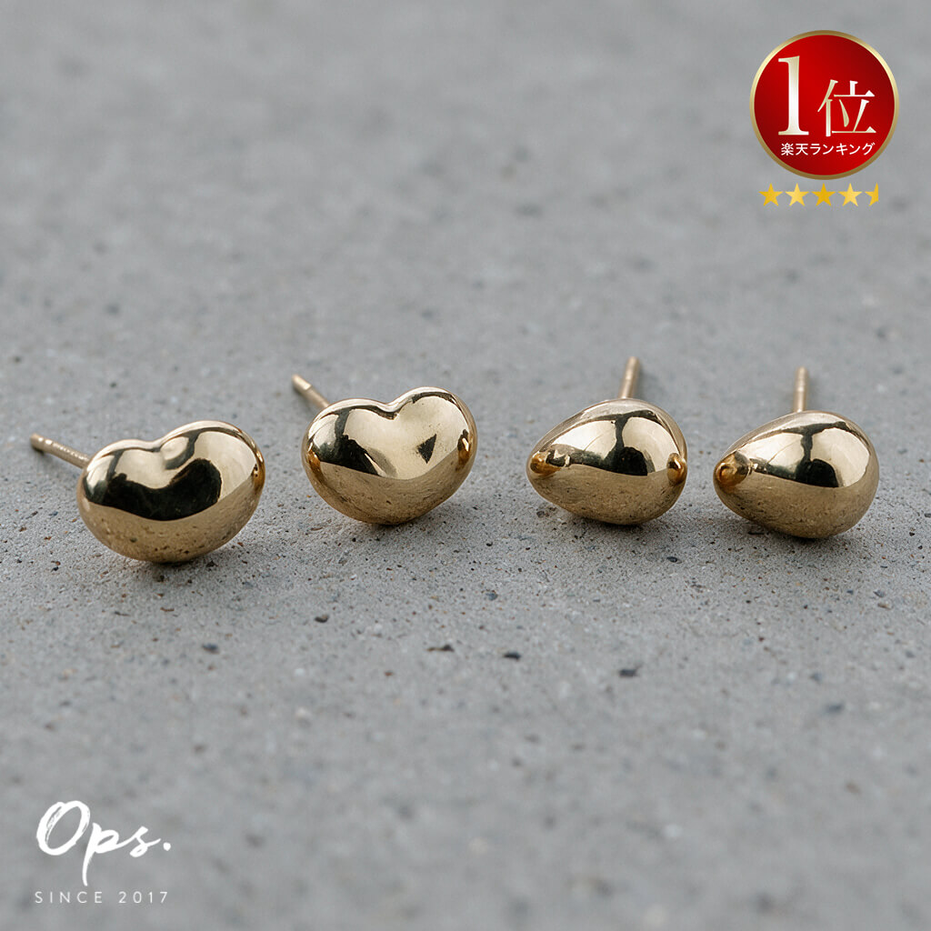 Ops.（オプス） ピアス 18金 18k つけっぱなし レディース セカンド