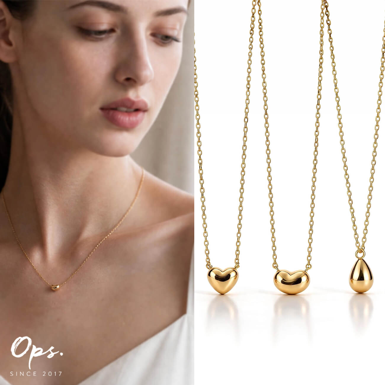 Ops.（オプス） ドラマ 衣装協力 18金 ネックレス 18k シンプル