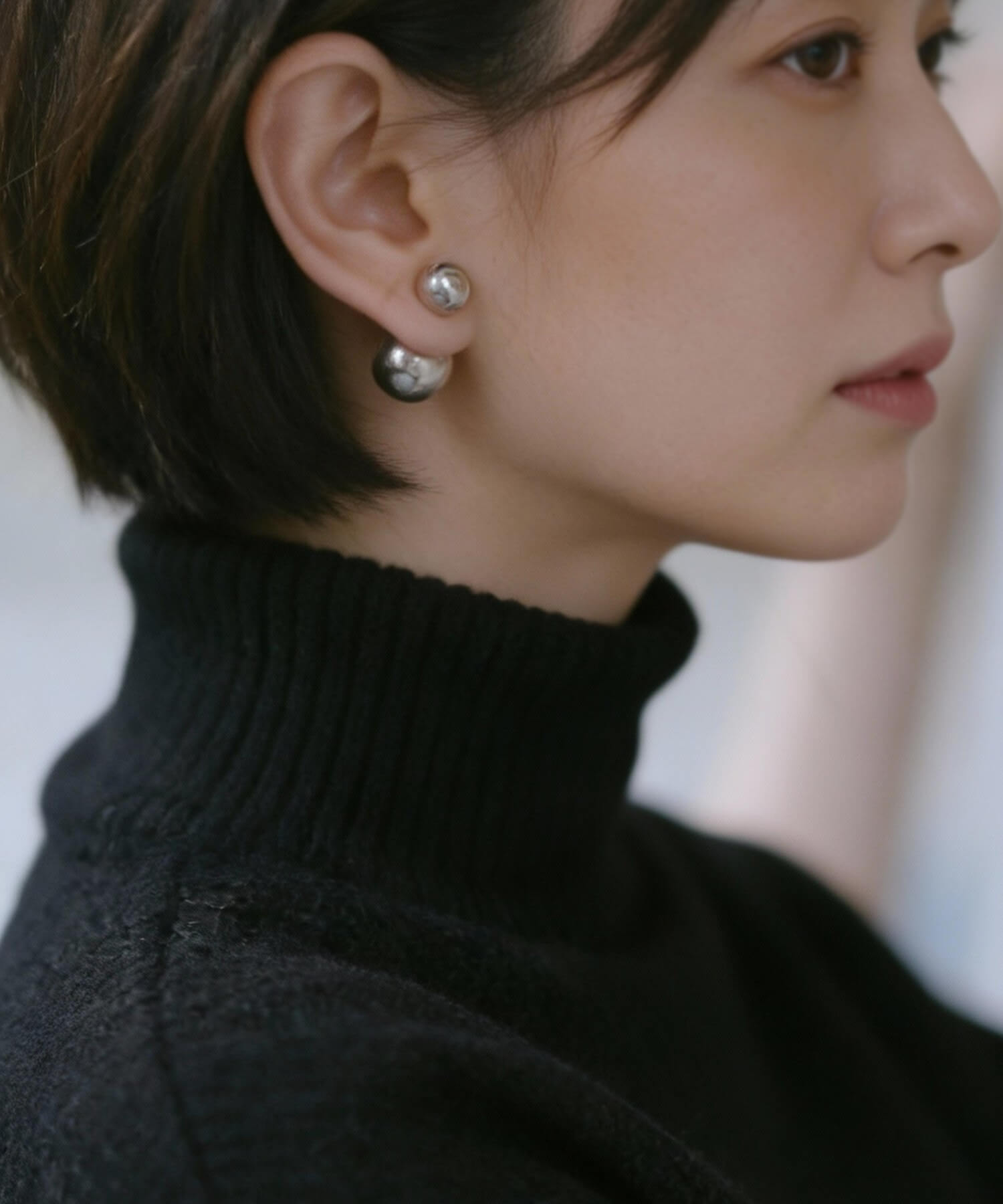 Ops.（オプス） ピアス silver925 シルバー925 レディース ダブル