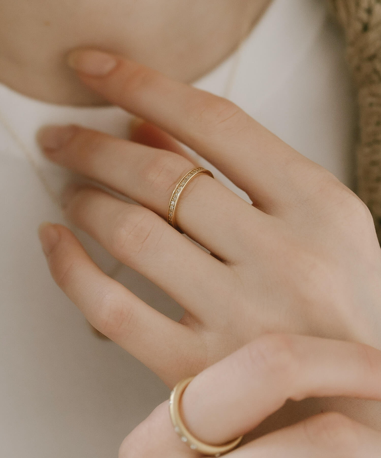 K18 ダイヤモンド 0.50 フルエタニティ リング レール留め 指輪 18金 楽天市場】K18 イエローゴールド ダイヤモンド 0.5カラット フル