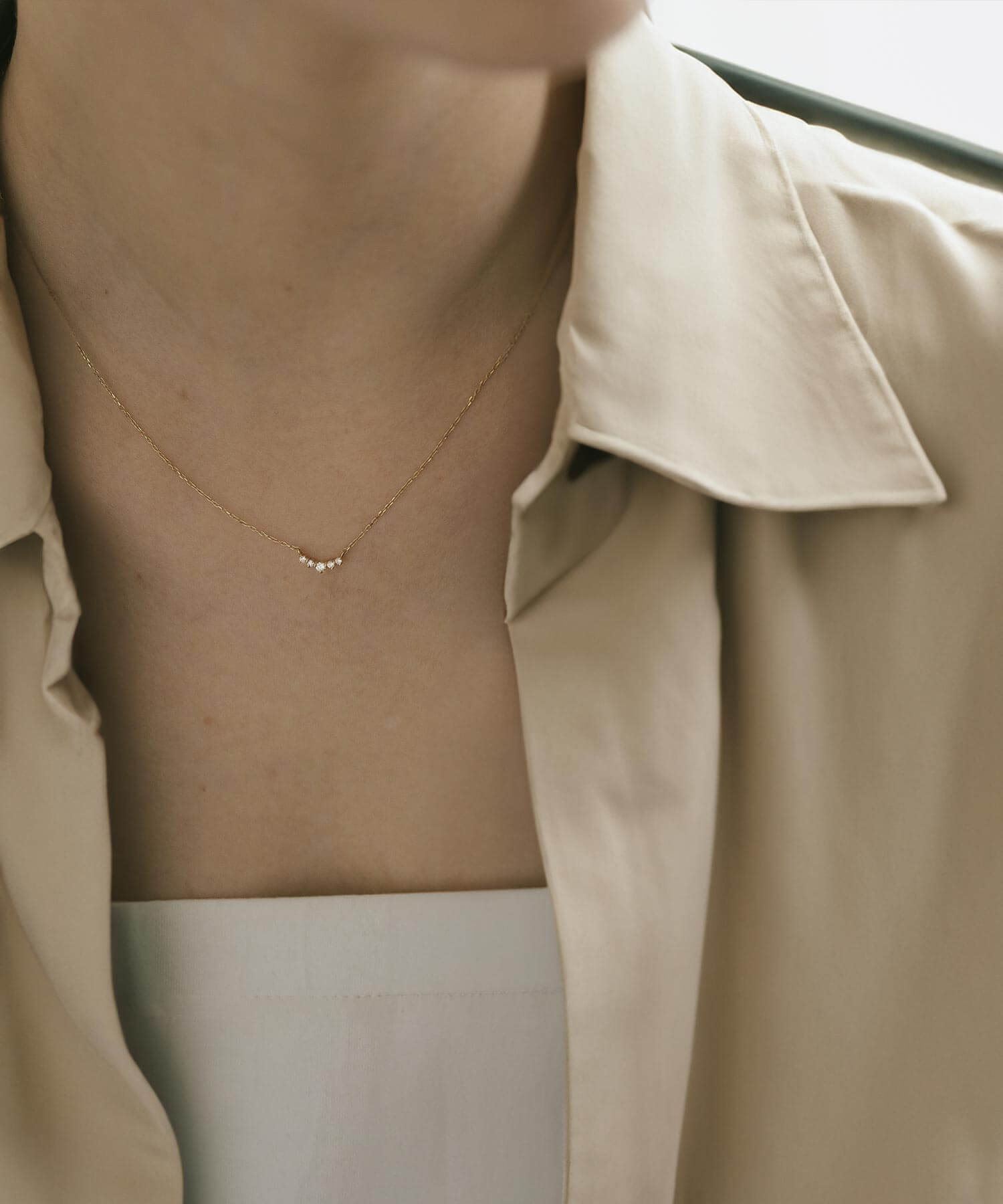 Ops.（オプス） ダイヤモンド ネックレス レディース シンプル 大人