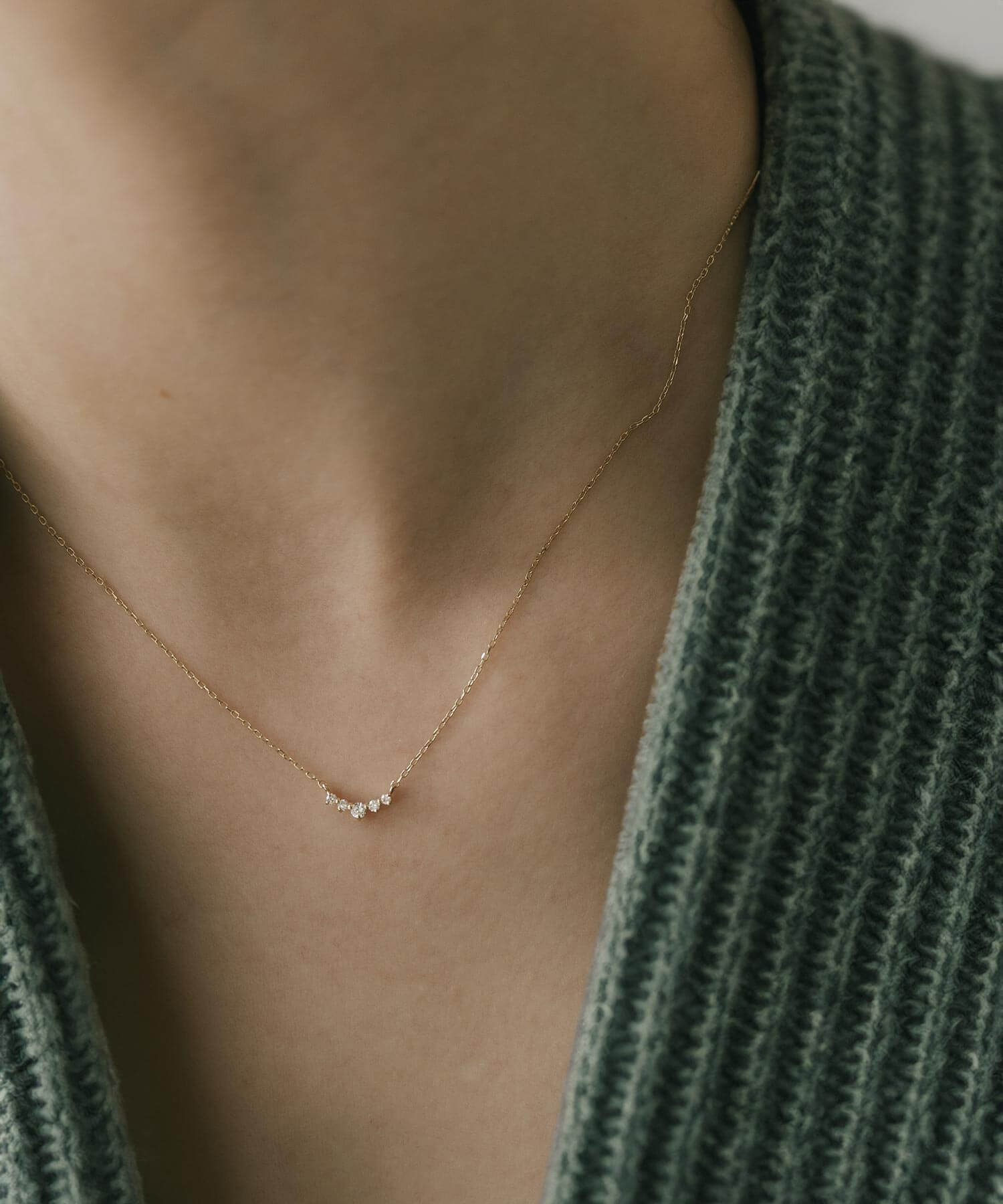 Ops.（オプス） ダイヤモンド ネックレス レディース シンプル 大人