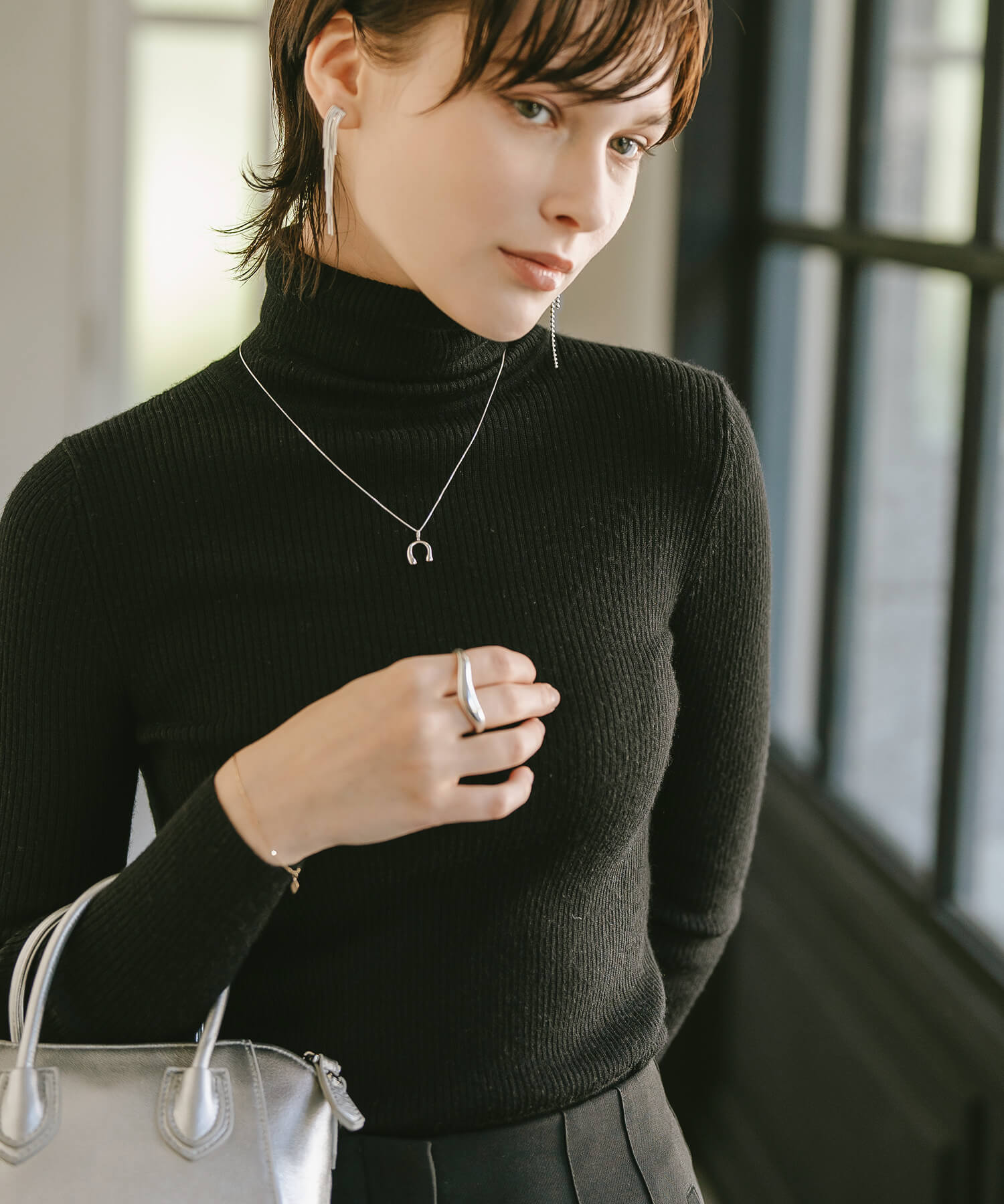 爆買 ホースシュー ネックレス レディース シンプル 【pedol-nk ぺドル・ネックレス】 馬蹄 大人 シルバー 925 ゴールド 18K仕上げ 大人 カジュアル 金属の画像