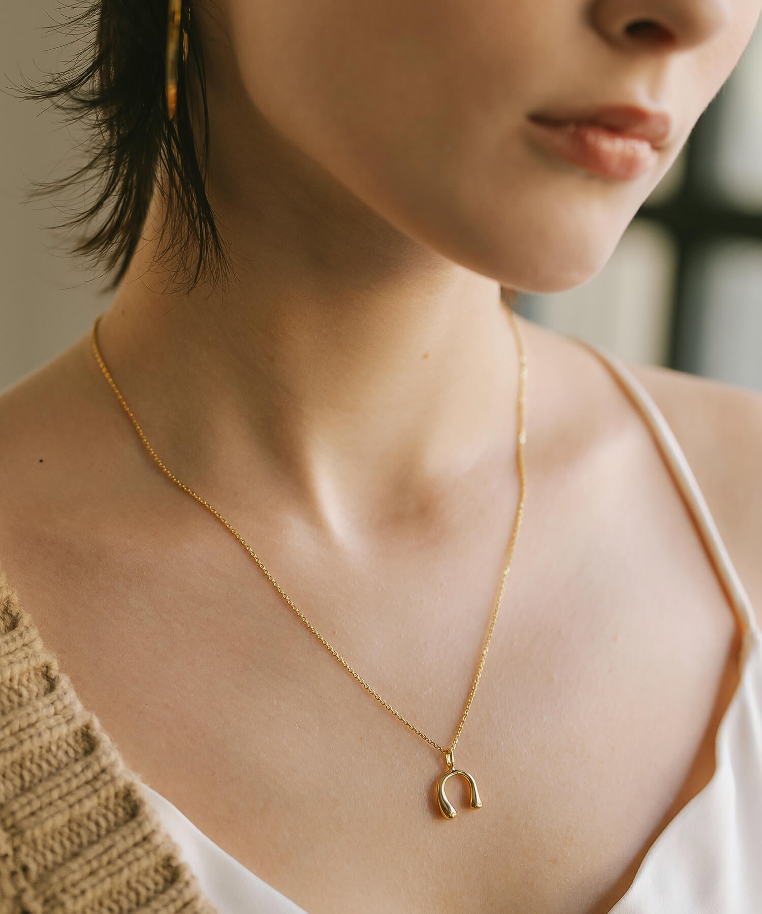 Ops.（オプス） ホースシュー ネックレス レディース シンプル 【pedol