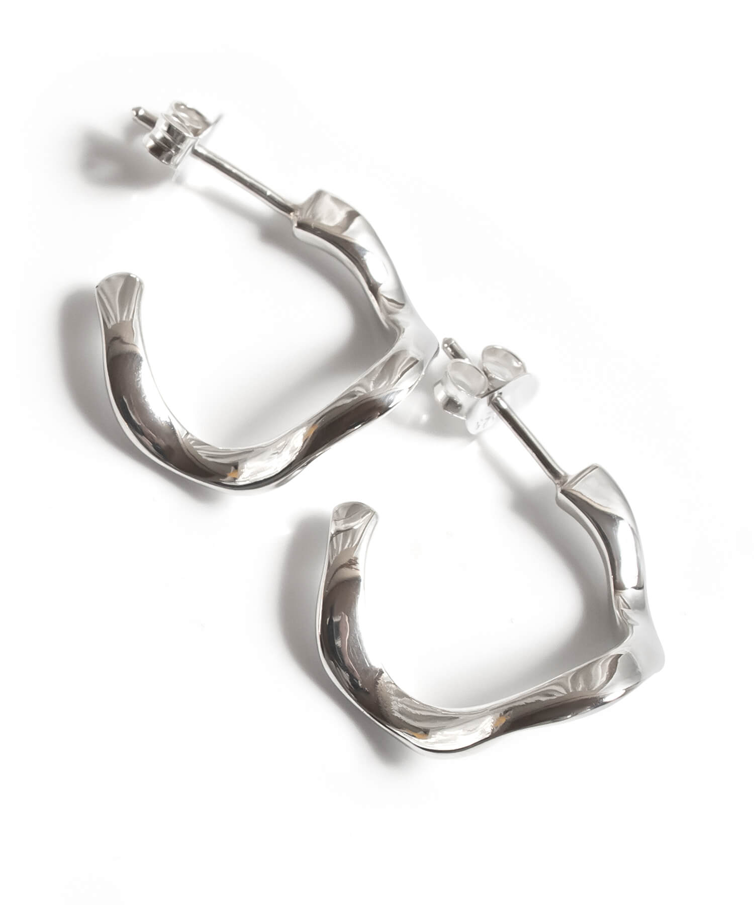 Ops. ピアス シルバー925 ゴールド キャッチ 18k 18金 仕上げ