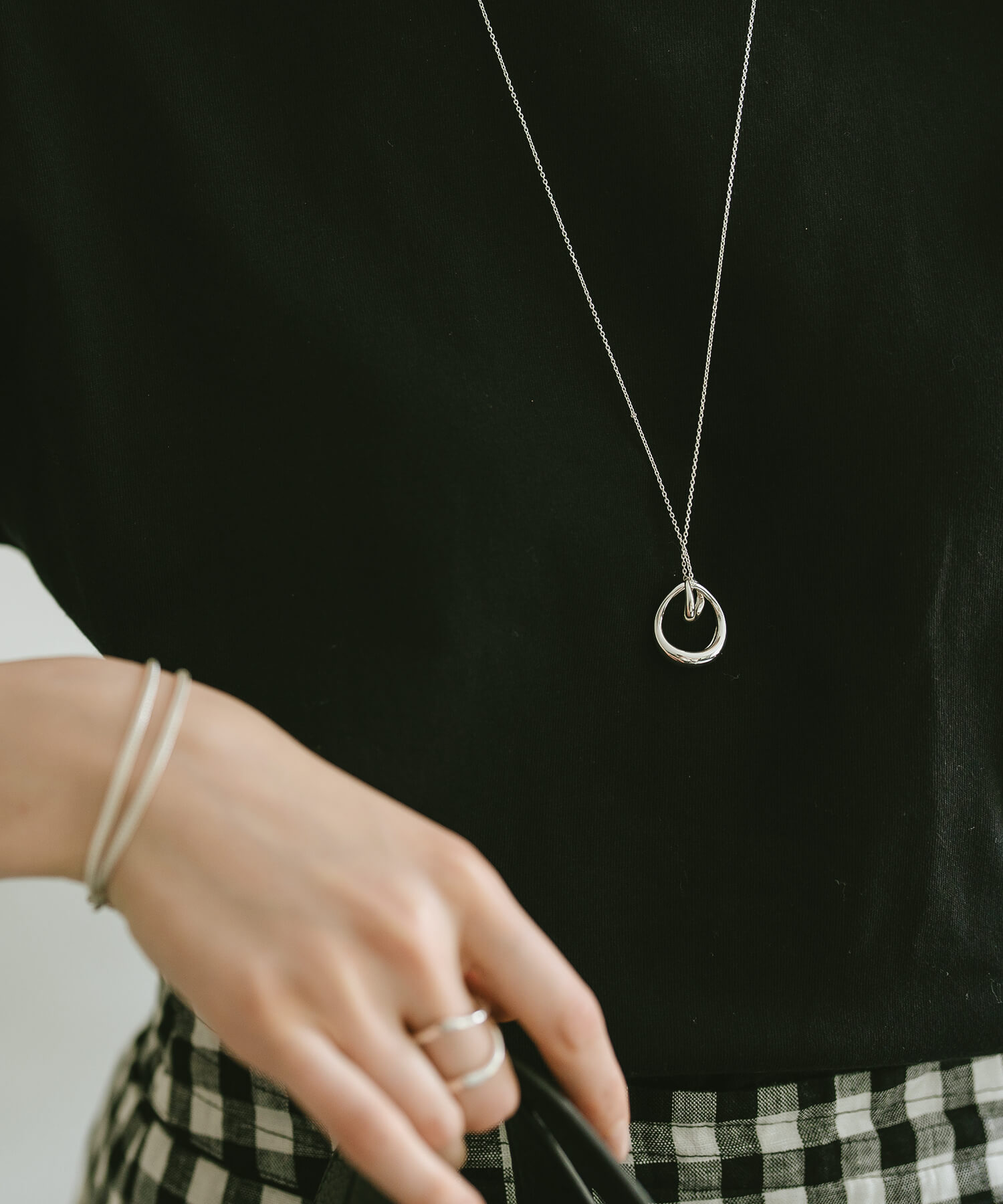 Ops. ネックレス ロング silver925 シルバー ゴールド 長め