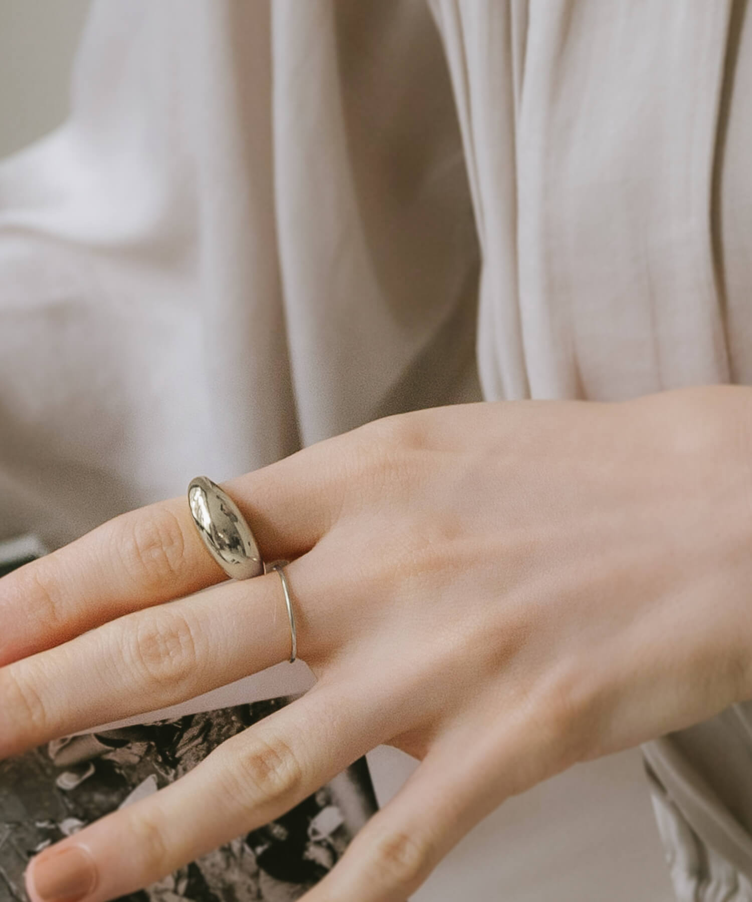 Ops.（オプス） 爆買 リング レディース 1mm 極細リング ゴールド