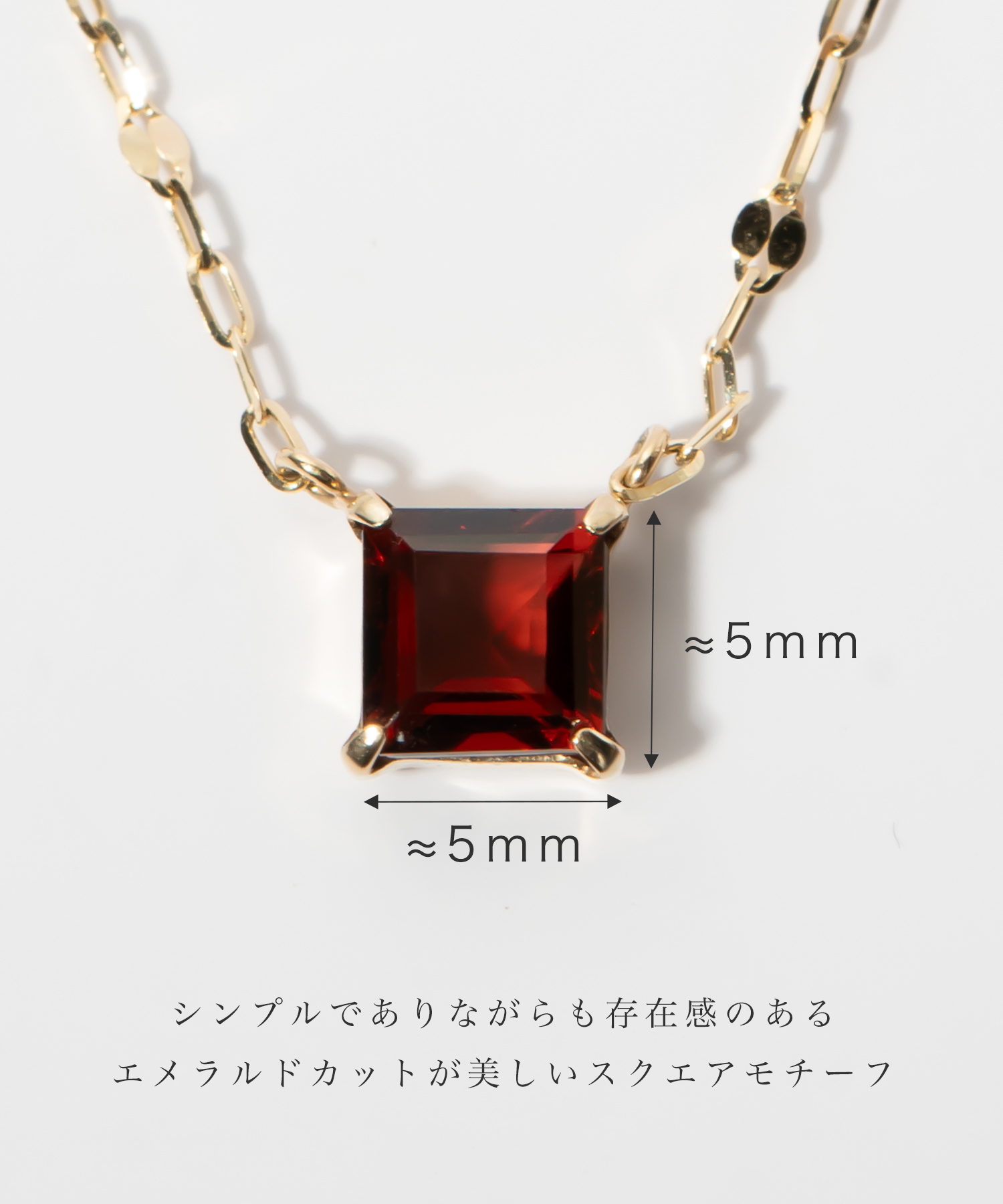 Ops.（オプス） ネックレス 天然石 ガーネット アメジスト イエロー