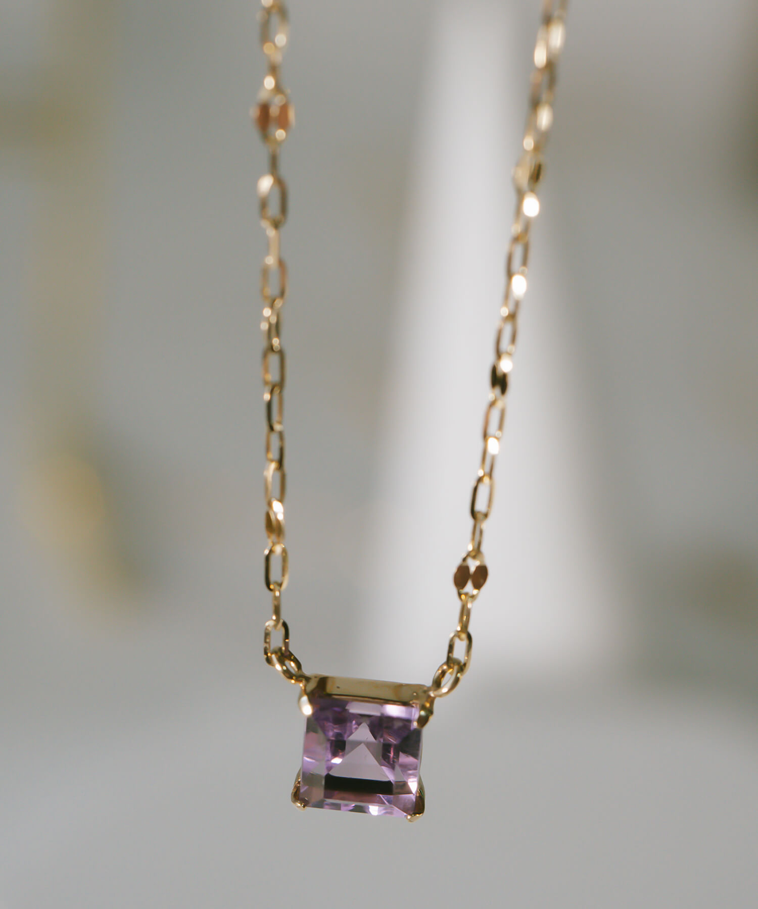 Ops.（オプス） ネックレス 天然石 ガーネット アメジスト イエロー