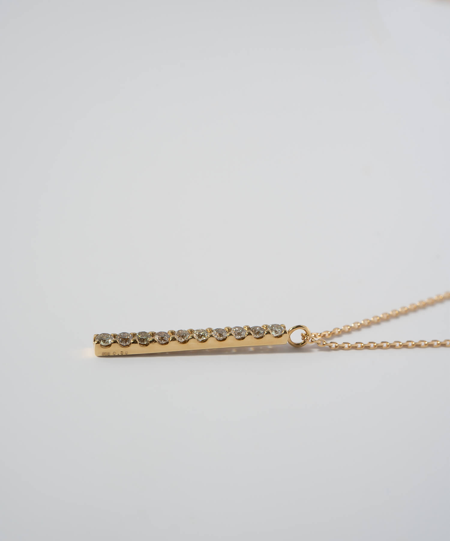 爆買 ダイヤモンド ネックレス 0.3ct 18k レディース 【tuplet-lucere トゥプレ・ルチェレ】 10粒 k18 ネックレス バータイプ 縦ライン 18金 ギフト 女性の画像