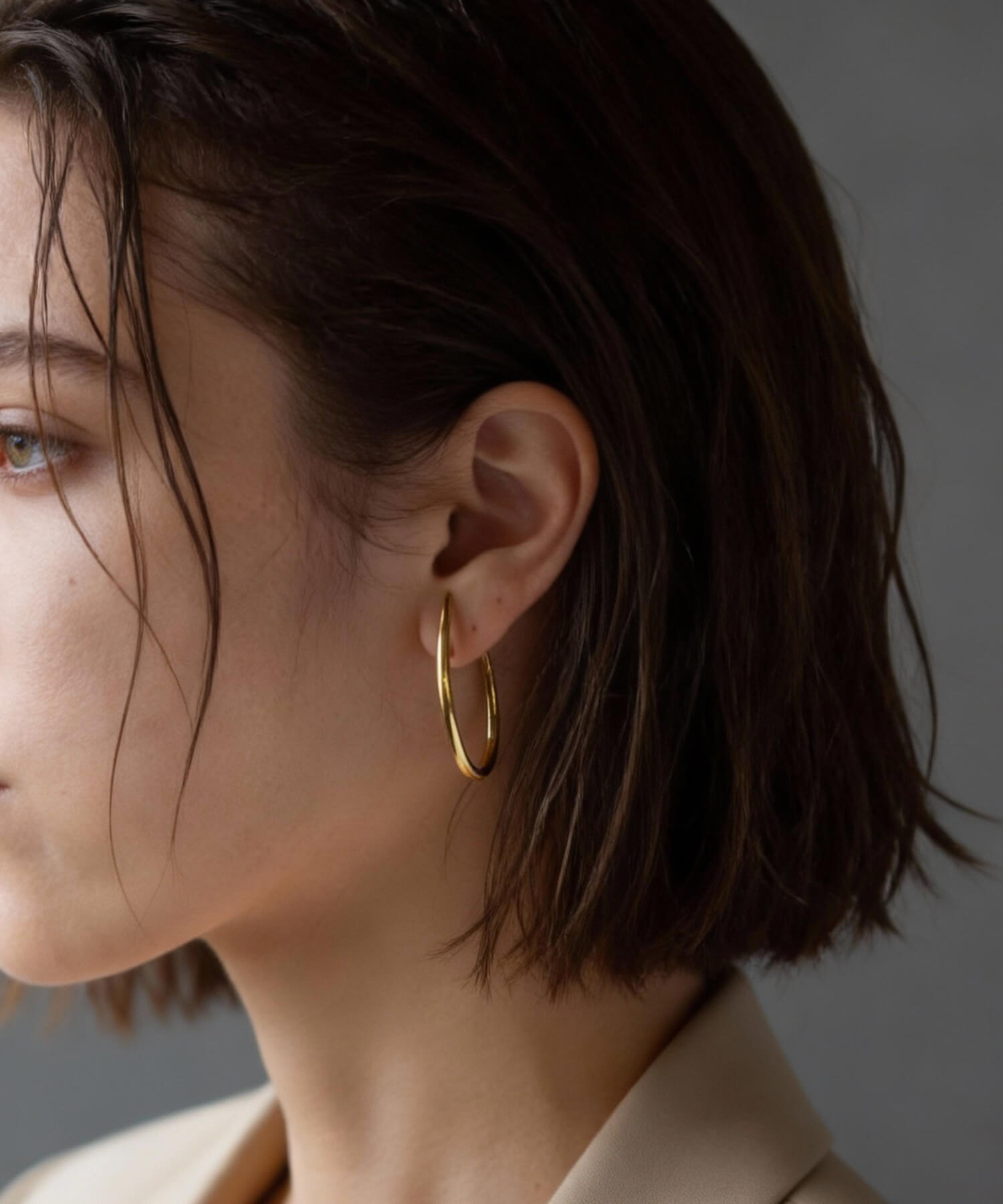 Ops.（オプス） ピアス レディース フープピアス ドロップ フック 18k