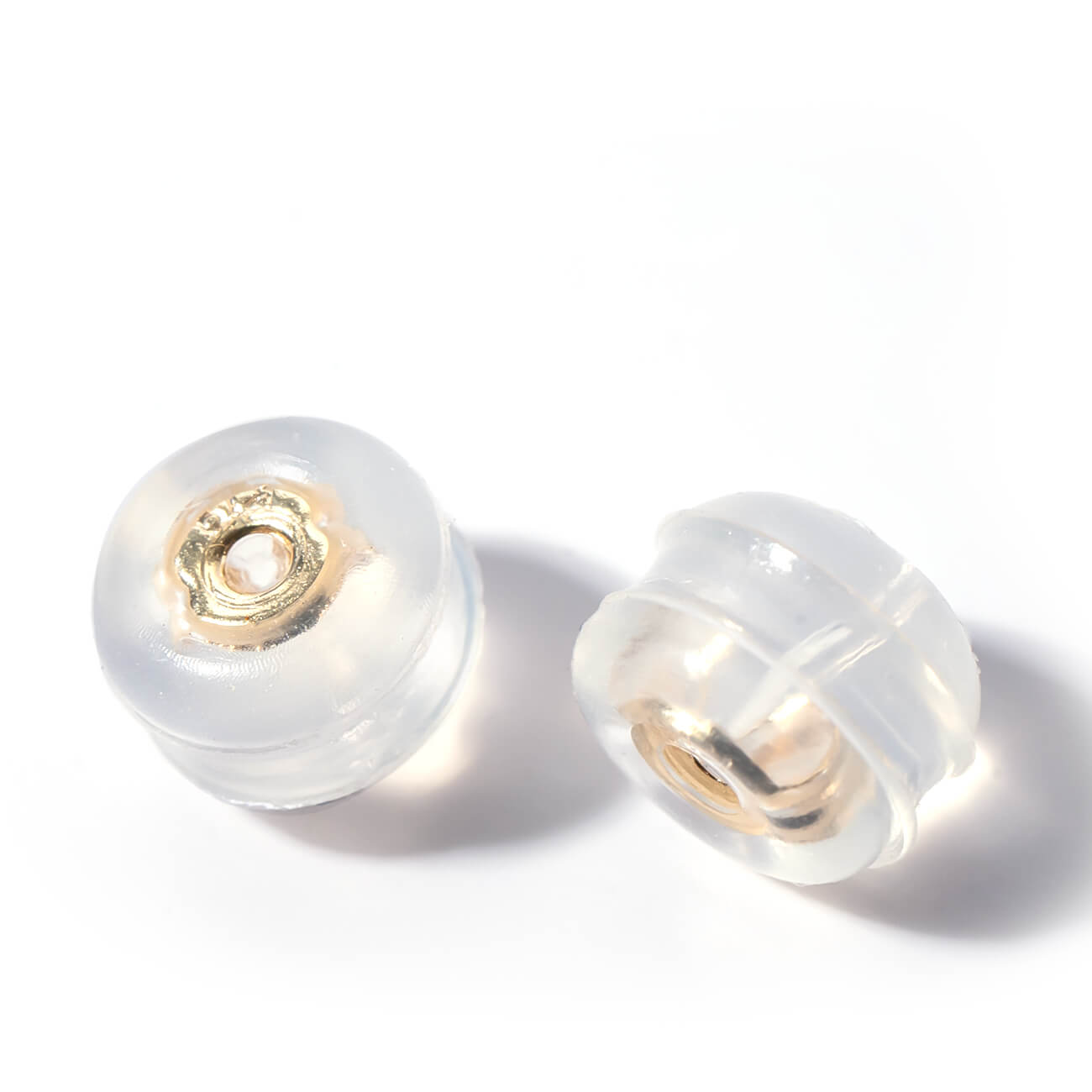 Ops.（オプス） 爆買 ピアスキャッチ ピアス プラチナ 18金 シリコン