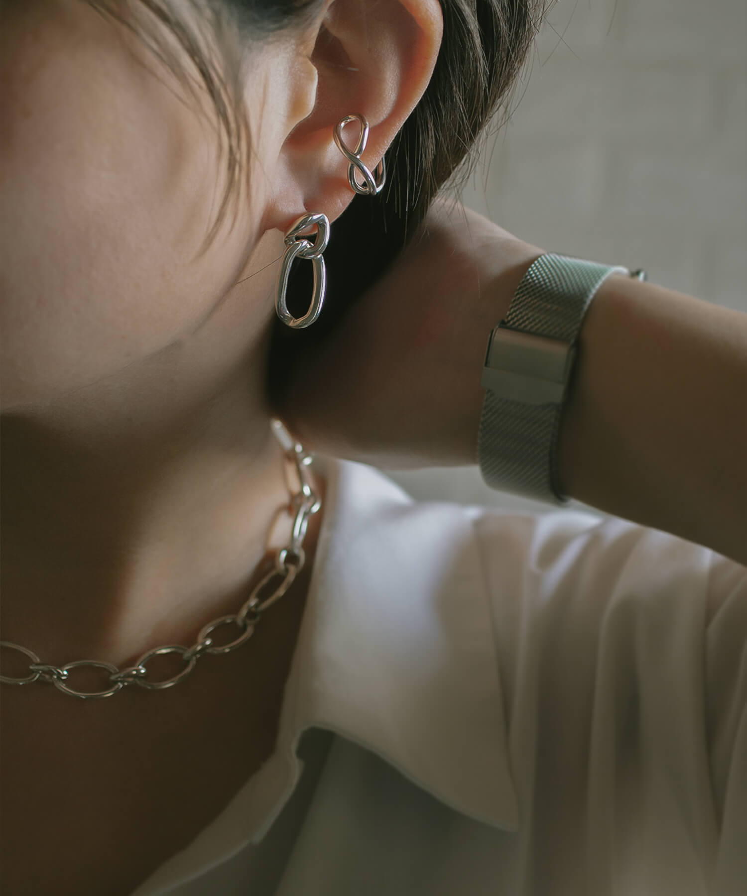Ops. ピアス イヤーカフ シルバー925 silver925 ゴールド 18k 18
