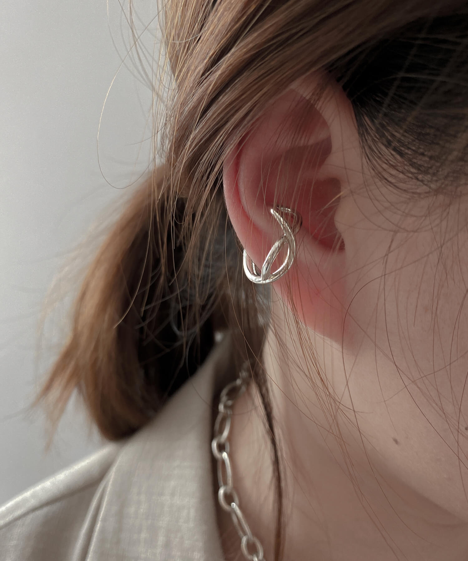 Byweekend☆[silver925] Hammer ball earring 16mm ピアス silver925 3㎜ ball stud pierce | AKINAWAN