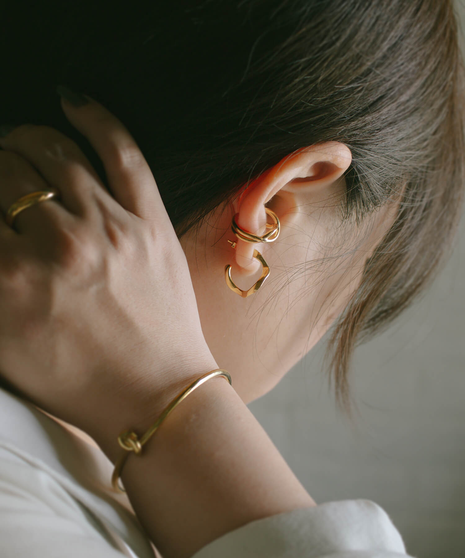 Ops. ピアス イヤーカフ シルバー925 silver925 ゴールド 18k 18