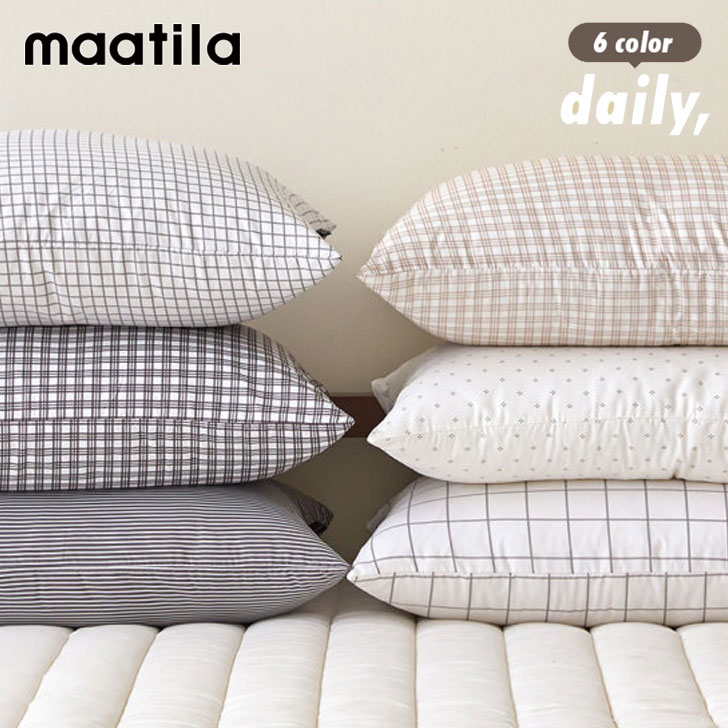 }eB Jo[ maatila K̔X DAILY PREMIUM PILLOW COVER fC[ v~A s[Jo[ Andrew Brooklyn Robert Leo 301164133 ACC
