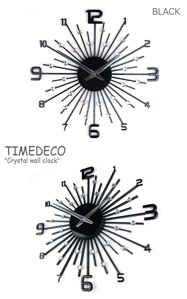 即納/正規販売店】タイムデコ 掛け時計 TIMEDECO CRYSTAL WALL CLOCK