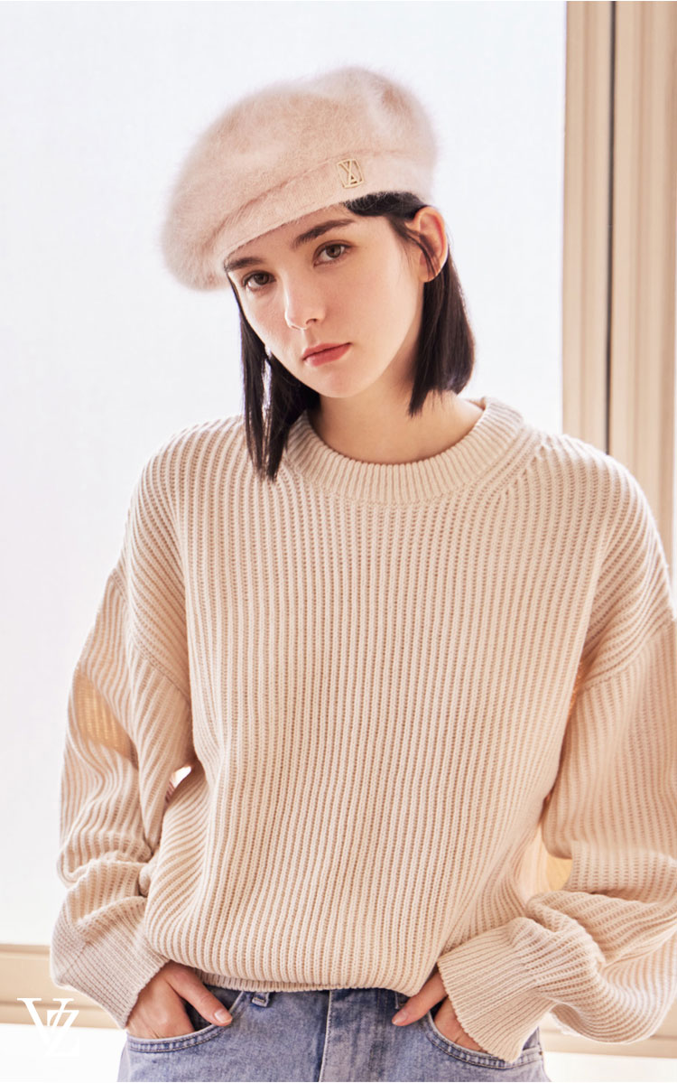 バザール ハンチング VARZAR 正規販売店 VA Square Stud Angora Beret