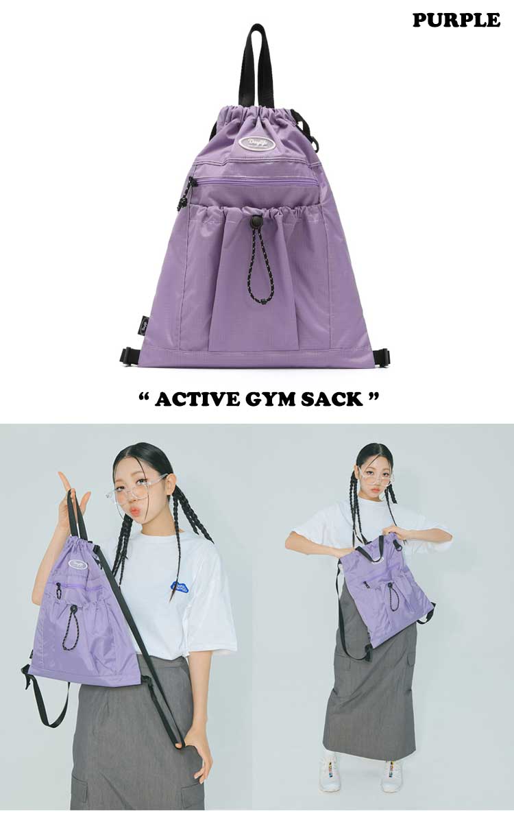 デイライフ ナップサック Daylife 正規販売店 メンズ レディース ACTIVE GYM SACK アクティブ ジムサック 全3色 韓国ブランド 韓国ファッション バッグ｜option｜02