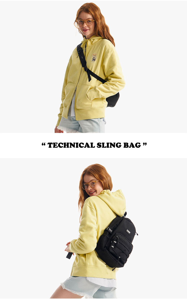 キルシーポケット ボディバッグ KIRSH POCKET 正規販売店 TECHNICAL SLING BAG テクニカル スリングバッグ BLACK  ブラック IVORY アイボリー KPRRBBG701M バッグ