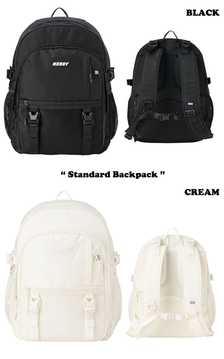 ノルディ バッグパック NERDY Standard Backpack スタンダードバックパック BLACK CREAM  PNES23AA030101/0201 ノルディー バッグ