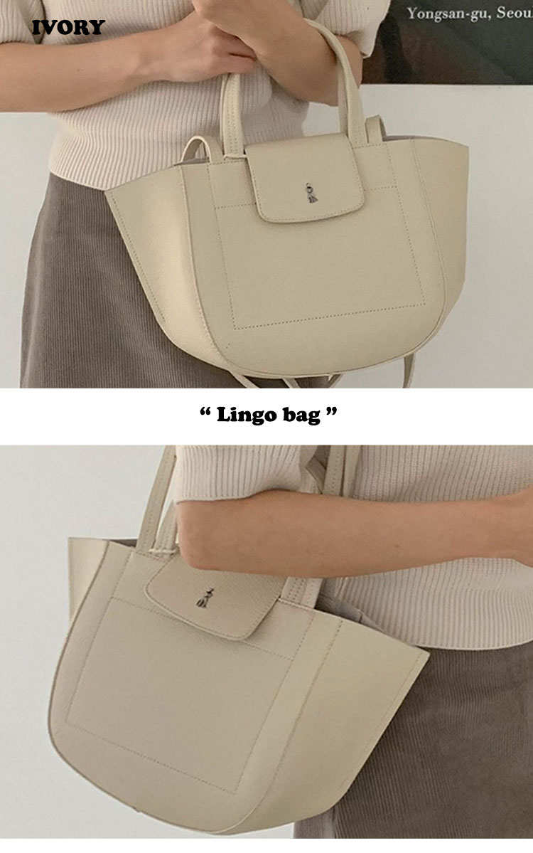 アリー ショルダーバッグ THE ALLY 正規販売店 Lingo bag リンゴバッグ BLACK BEIGE IVORY CAMEL オフィスバッグ 女性用バッグ バッグ｜option｜03