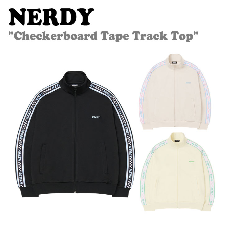 ノルディ ジップアップ NERDY Checkerboard Tape Track Top チェッカーボード テープ トラック トップ 全3色 ノルディー PNES23KA0201/02/37 長袖 ウェア｜option