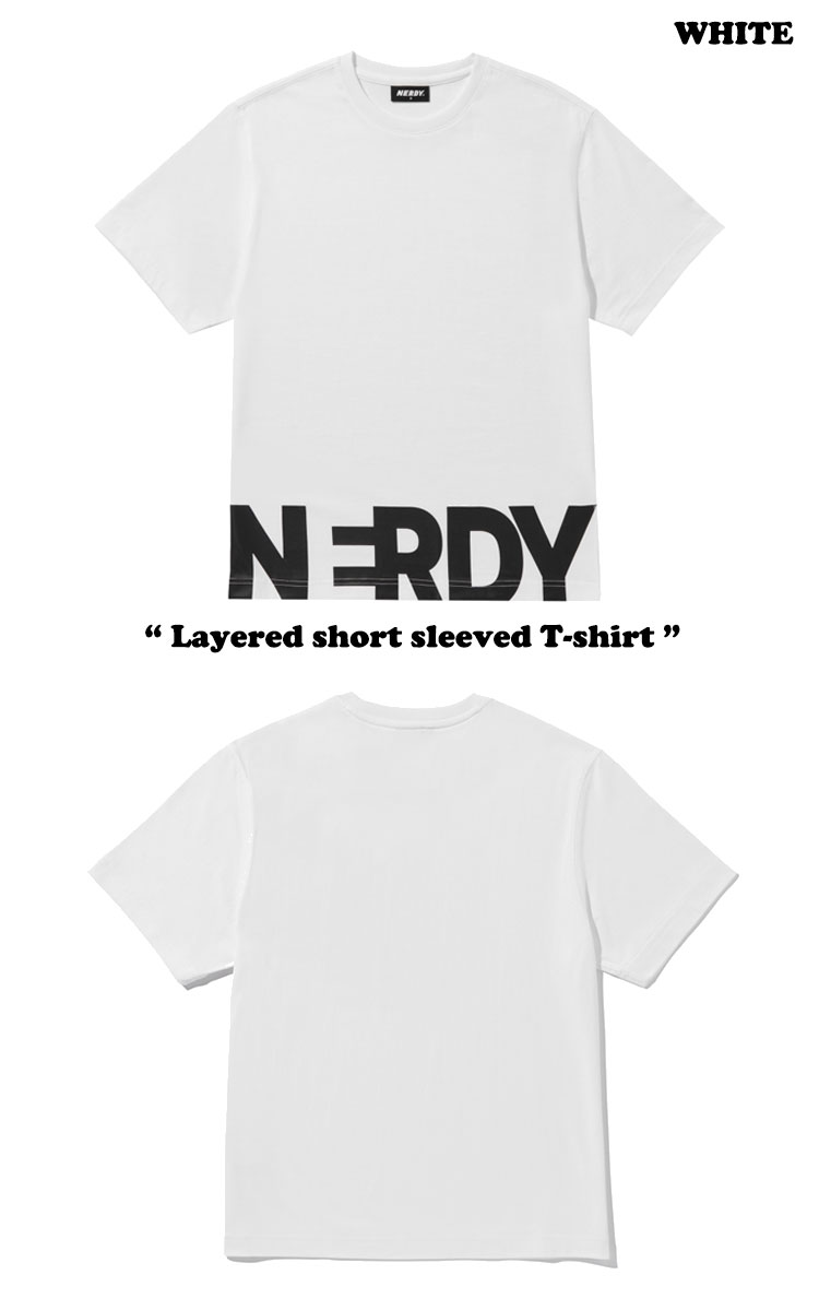 ノルディ 半袖Tシャツ NERDY メンズ レディース Layered short sleeved