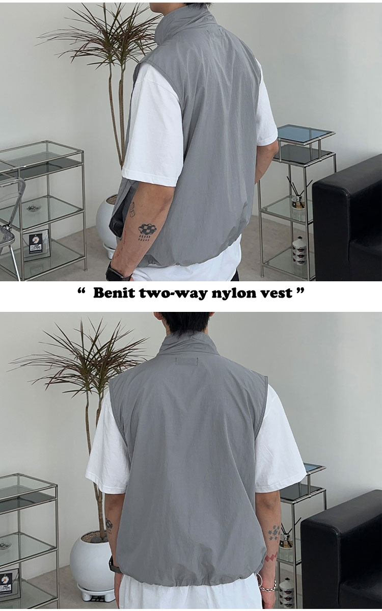 サティーズ ベスト SATIIIZ 正規販売店 Benit two-way nylon vest