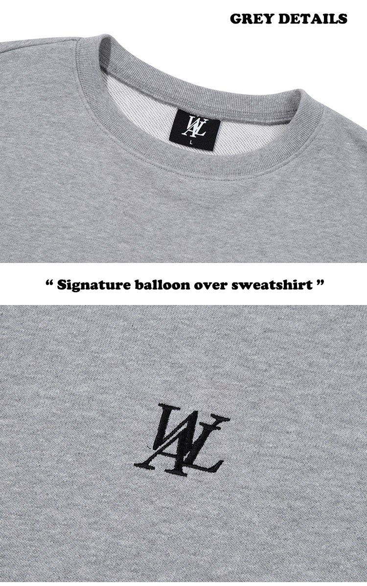 ウアロン トレーナー WOOALONG Signature balloon over sweatshirt 全4