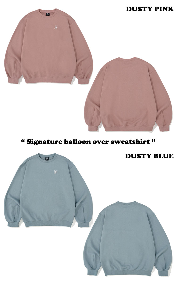 ウアロン トレーナー WOOALONG Signature balloon over sweatshirt 全4