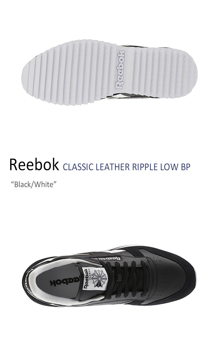 reebok classic white black