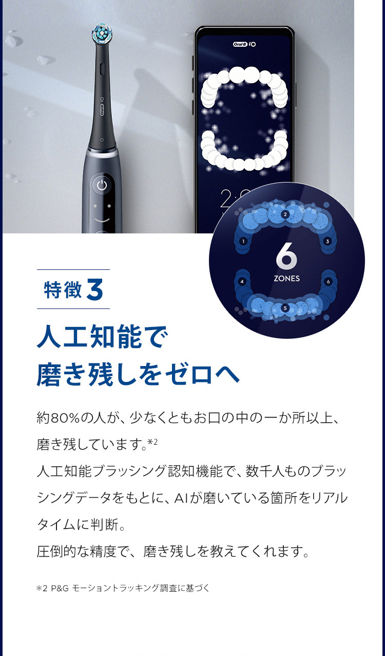オーラルB 電動歯ブラシ ブラウン 公式ストア iO7 ブラックオニキス