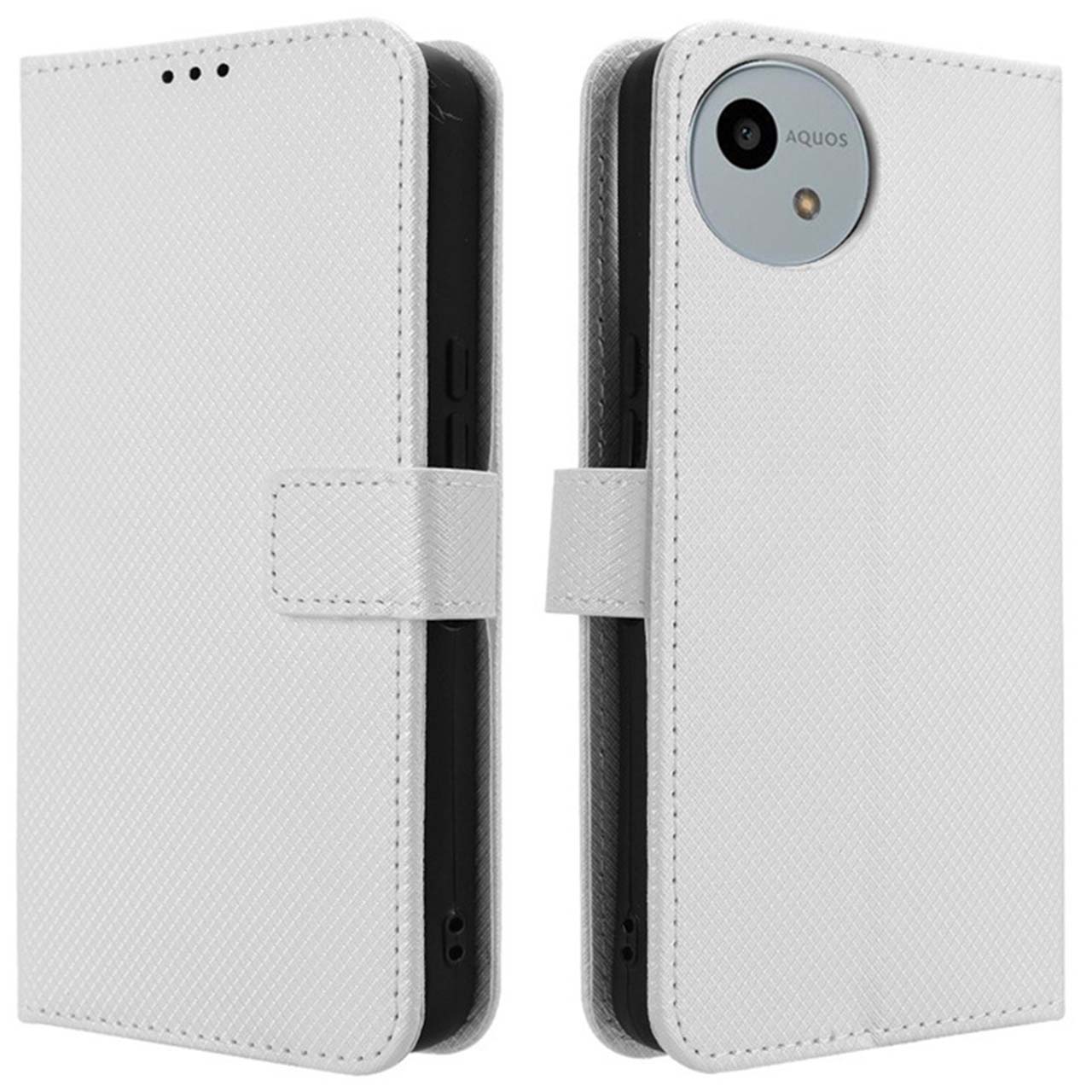 AQUOS wish4 ケース 手帳 aquoswish4 チェックレザー シンプル SH-52E 