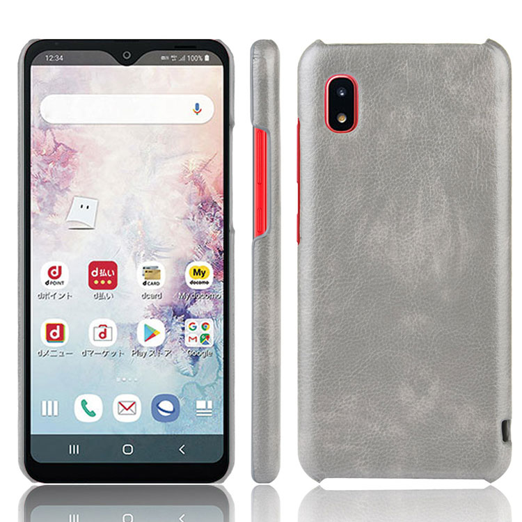 GalaxyA21/A20 ケース 背面 レザー スマホ カバー