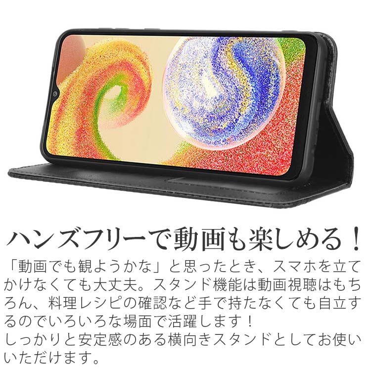 Galaxy A25 5G ケース 手帳 galaxya25 チェック柄 レトロ レザー 手帳