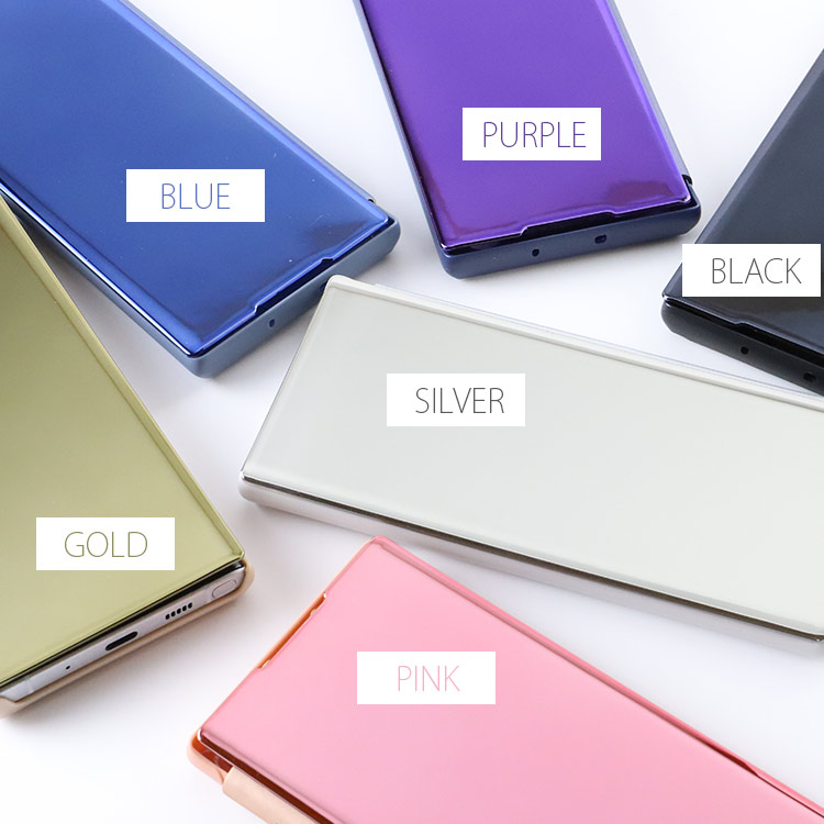 Galaxy S21 S21+ ミラー加工 手帳ケース