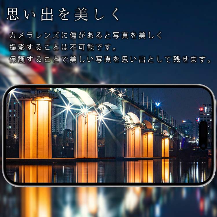 iPhone15 / Plus カメラレンズ保護フィルム ProMax