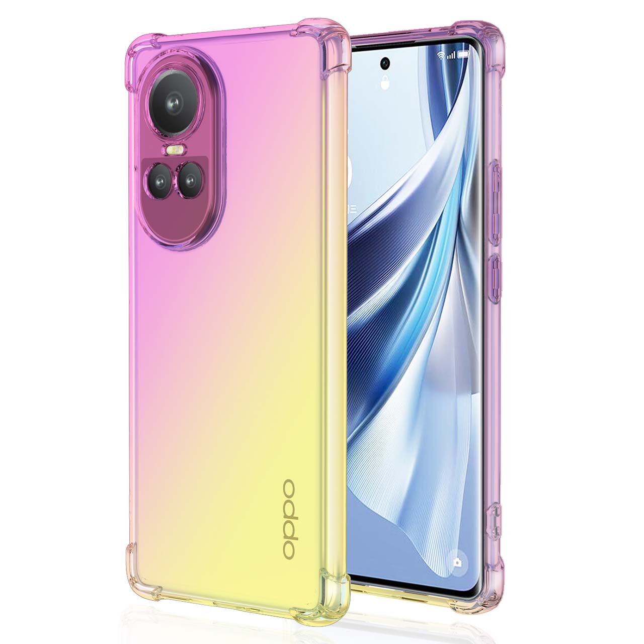 OPPO Reno10 Pro 5G ケース opporeno10pro スマホケース 保護カバー リノ 10プロ グラデーション耐衝撃 ソフト  ケース 耐衝撃 グラデーションケース